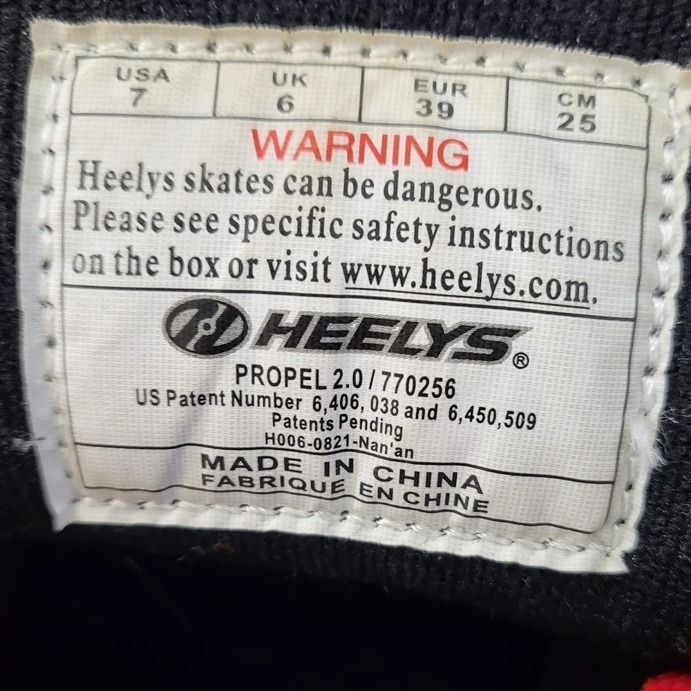 Heelys Propel 2.0 Grey Women’s Size 7 NO WHEELS